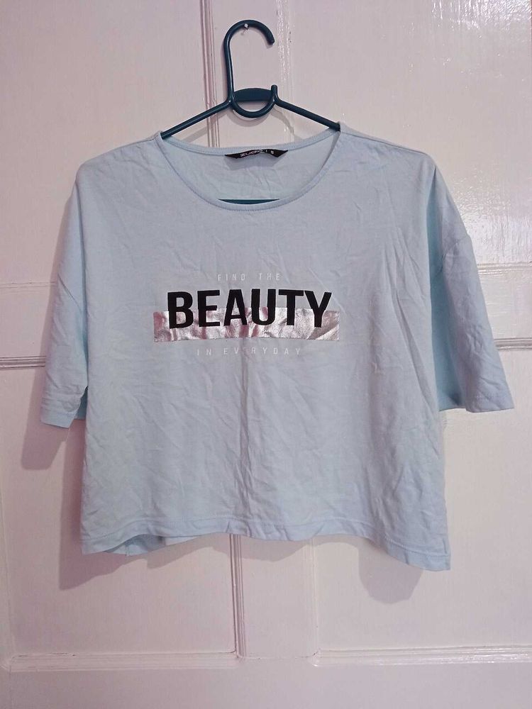 Zudio Women Crop Top T-Shirt