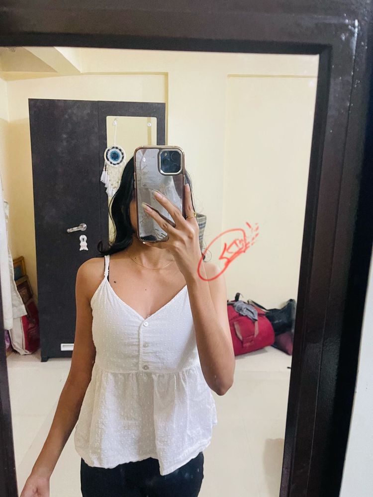 White Spaghetti Strap Top