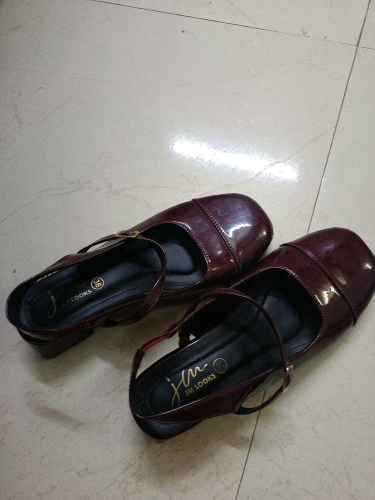 Burgundy Heeled Bellies