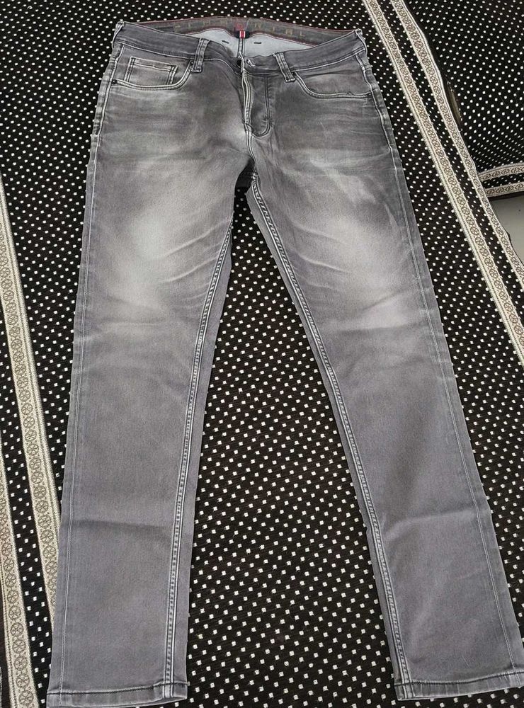 Gray Denim Jeans