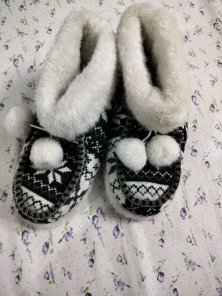 Warm Fur Closed Shoes
