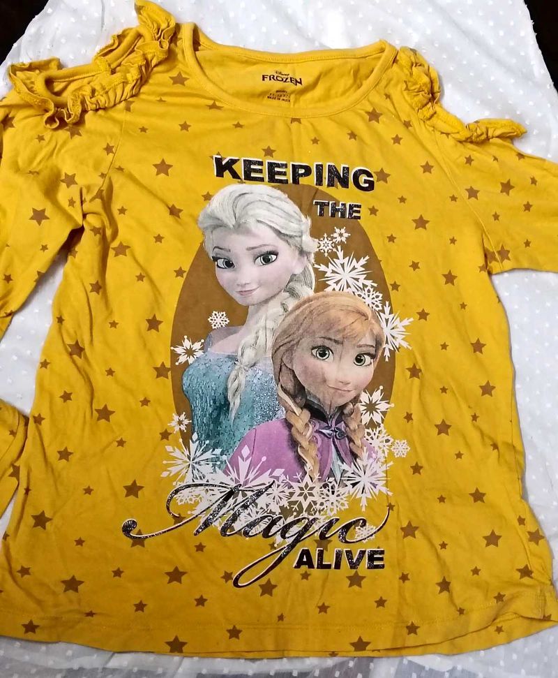 Frozen Elsa &amp; Anna Long Sleeve Top