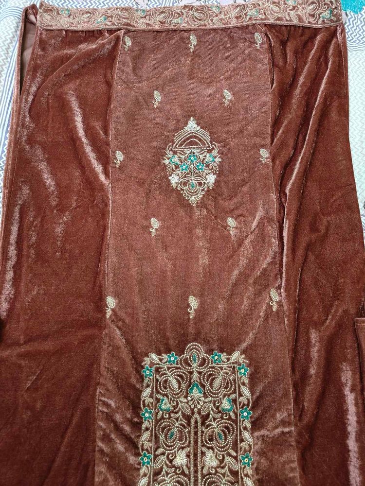 Velvet Kurta &amp; Plazo