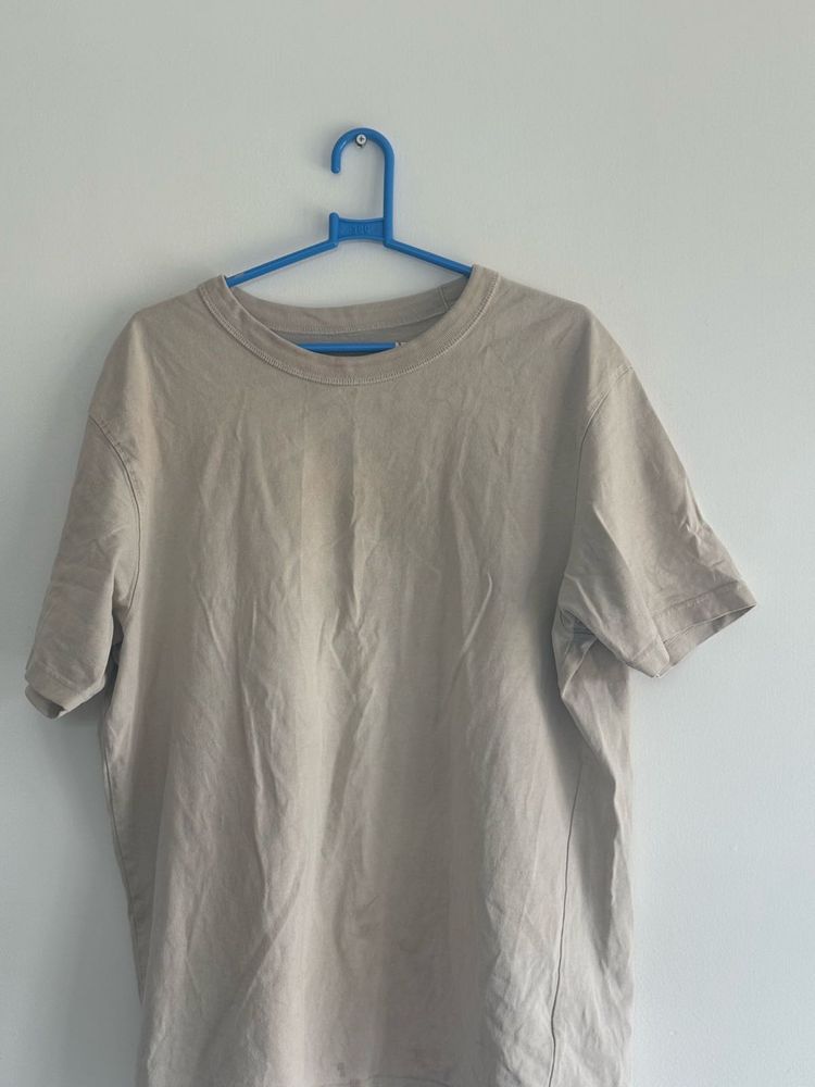 Beige Basic T-Shirt