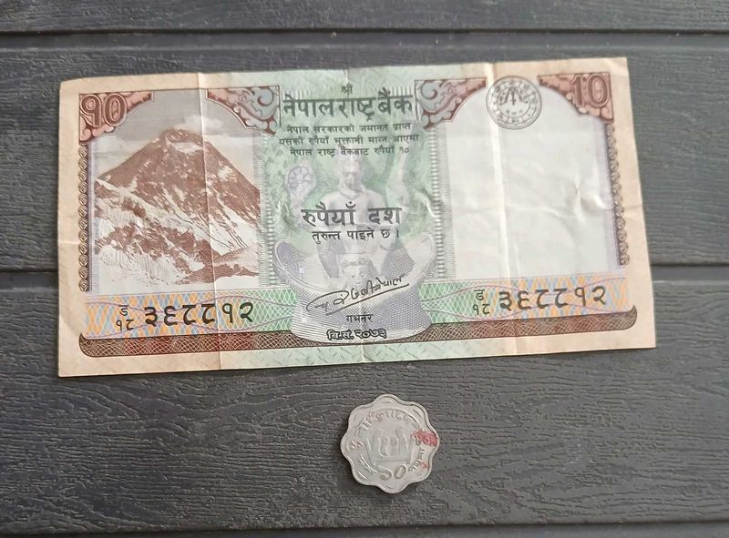 Bangladesh Coin &amp; Nepal Note Pack Of 2
