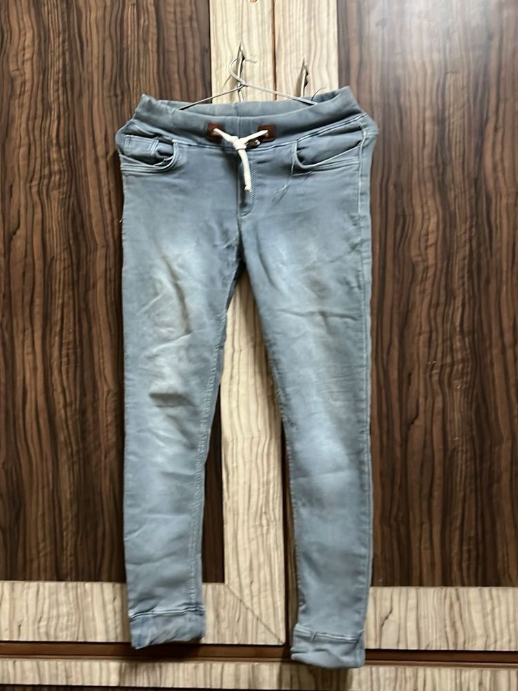 Light Blue Denim Joggers