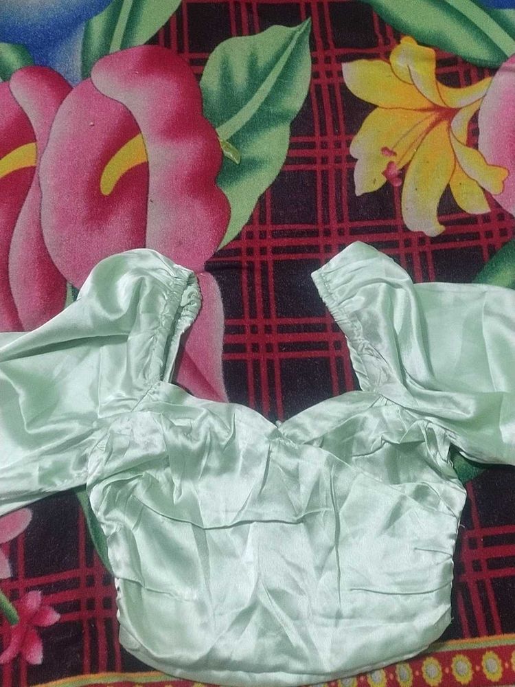 Mint Green Corset Top