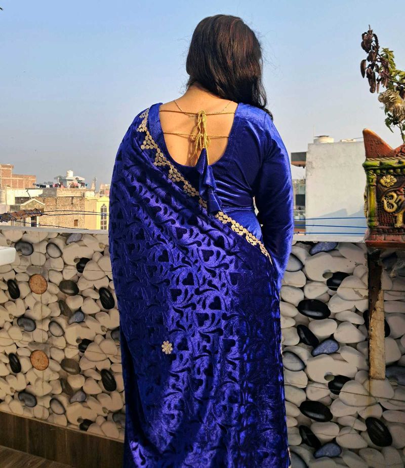 Royal Blue Velvet Suit