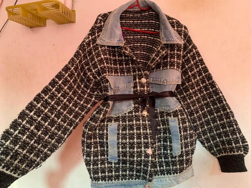 Tweed &amp; Denim Jacket