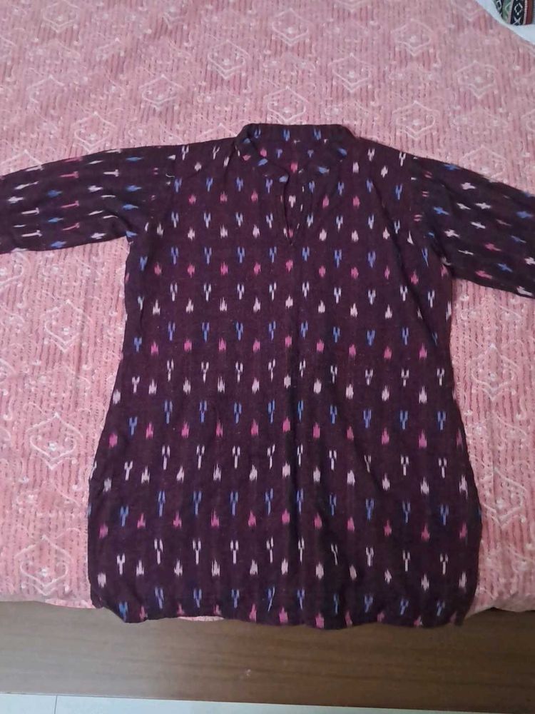 cotton short Kurta (handloom)