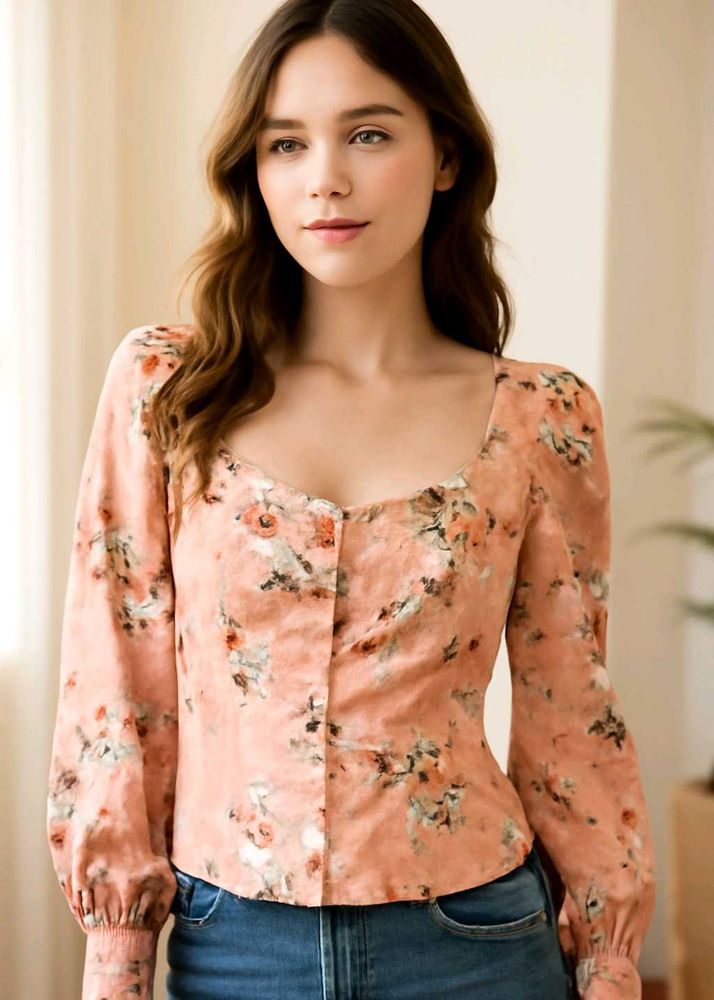 Floral Print Top🩷🥰