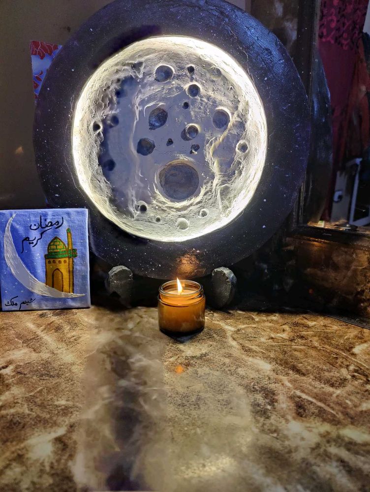 Moonscape Lamp &amp; Ramadan Art