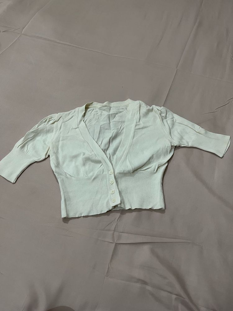 cropped cardigan