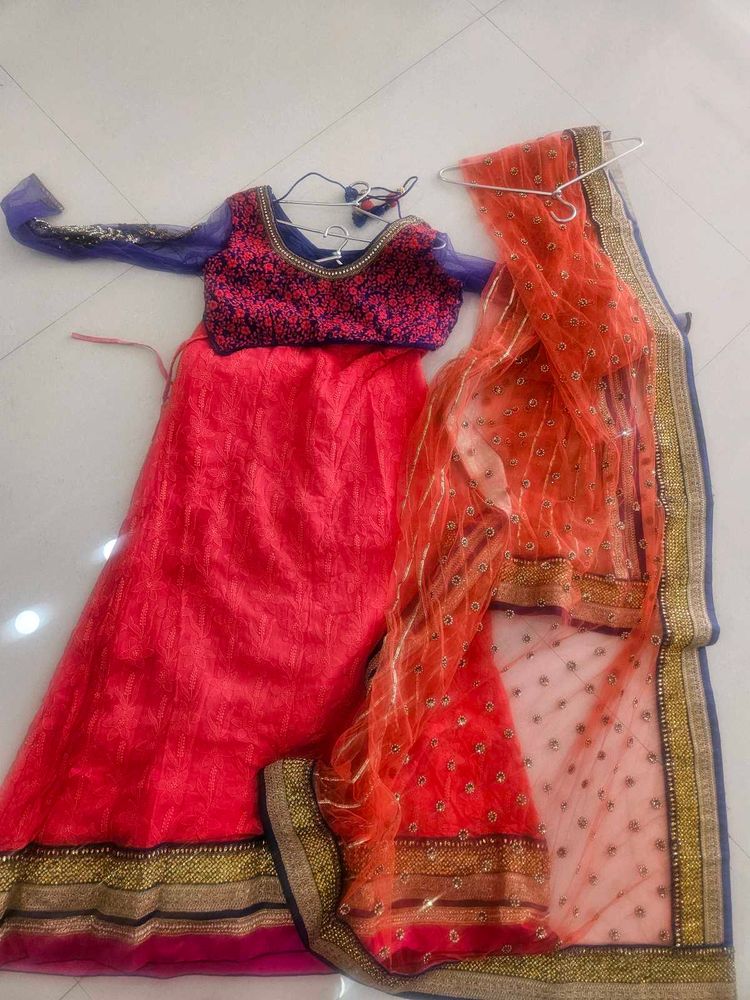 Gorgeous Evergreen lakhnavi Lehenga Choli Set
