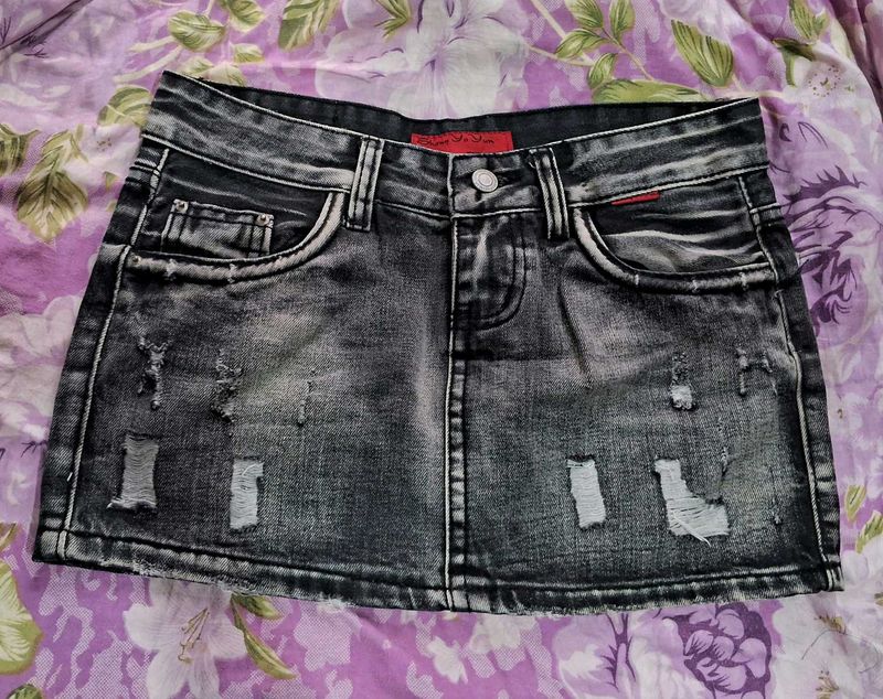 Y2k Denim Mini Skirt