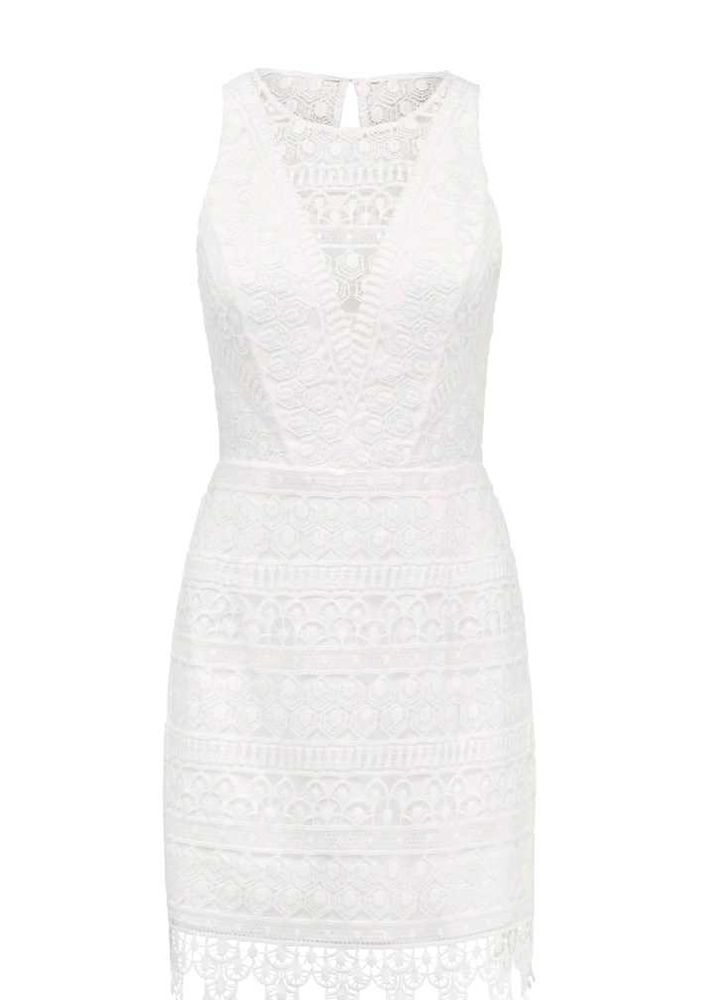 ZARA White Lace Mini Dress