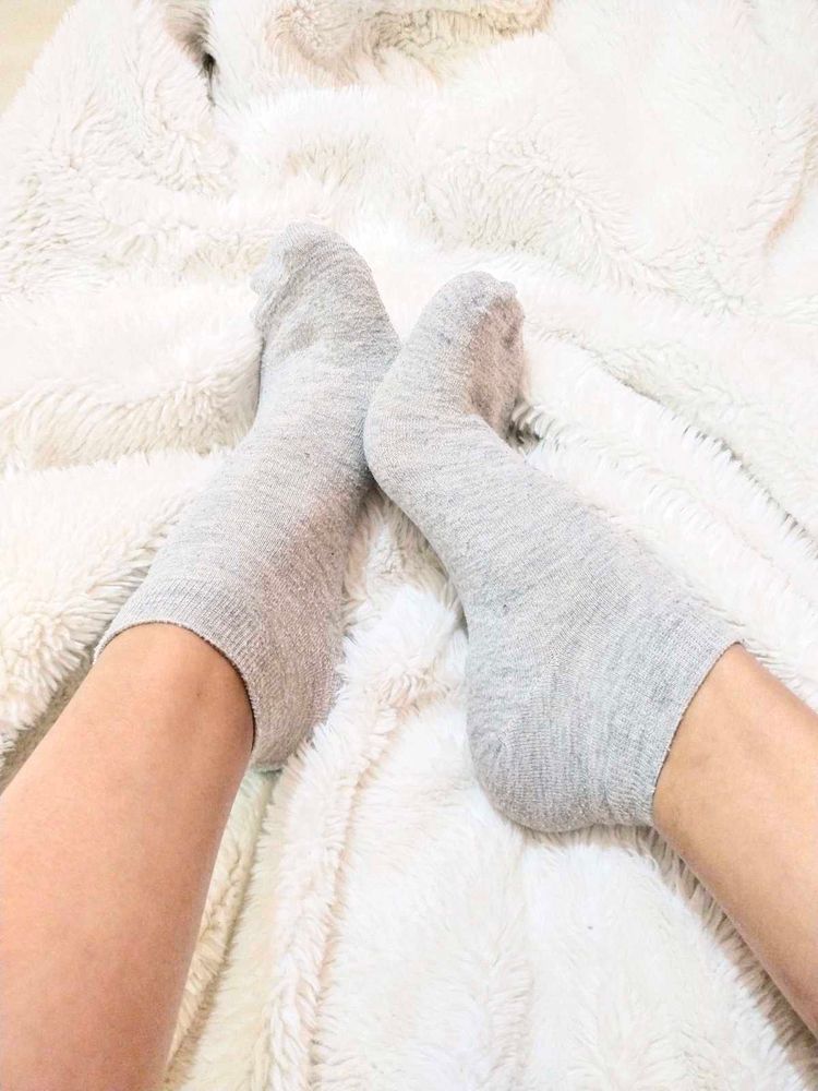 Grey Ankle Socks