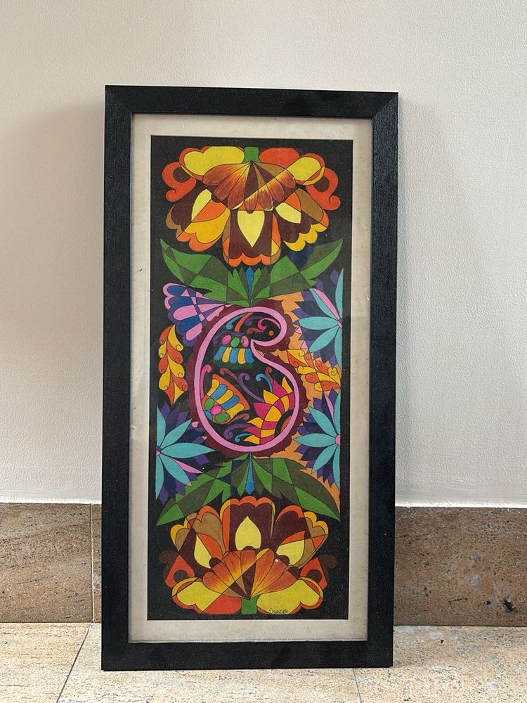 Framed Floral Artwork