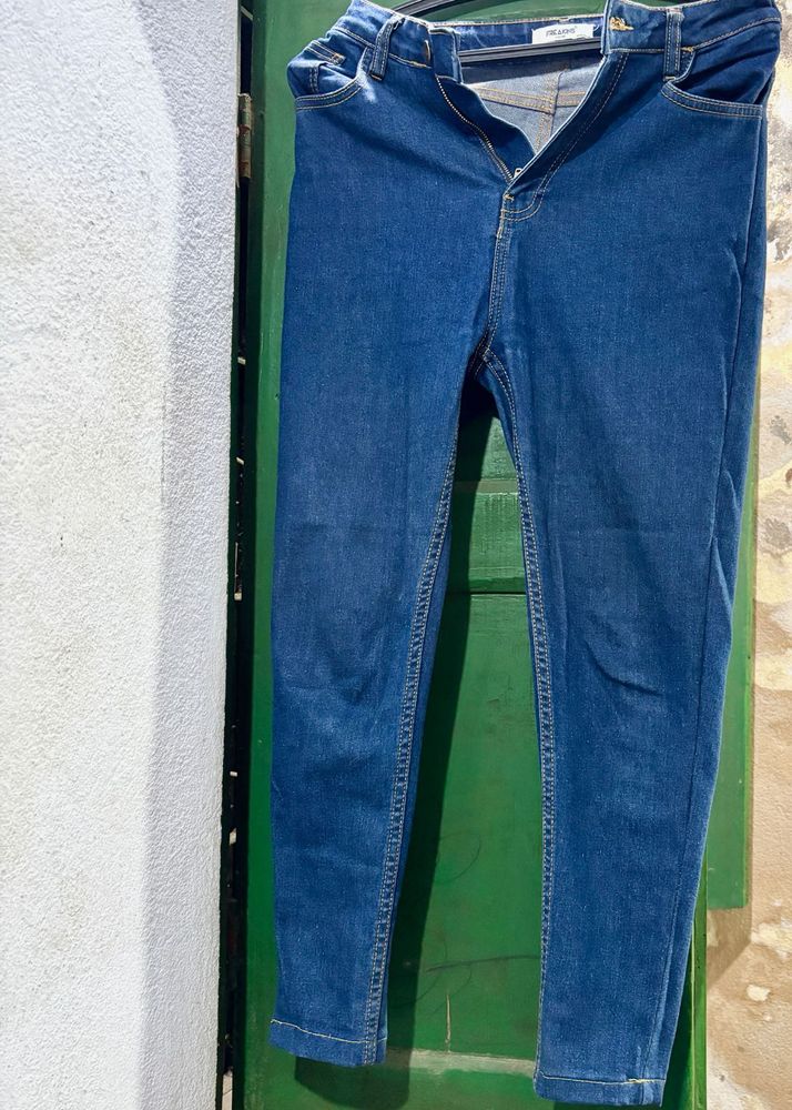 Freakins Denim High Waist Jeans