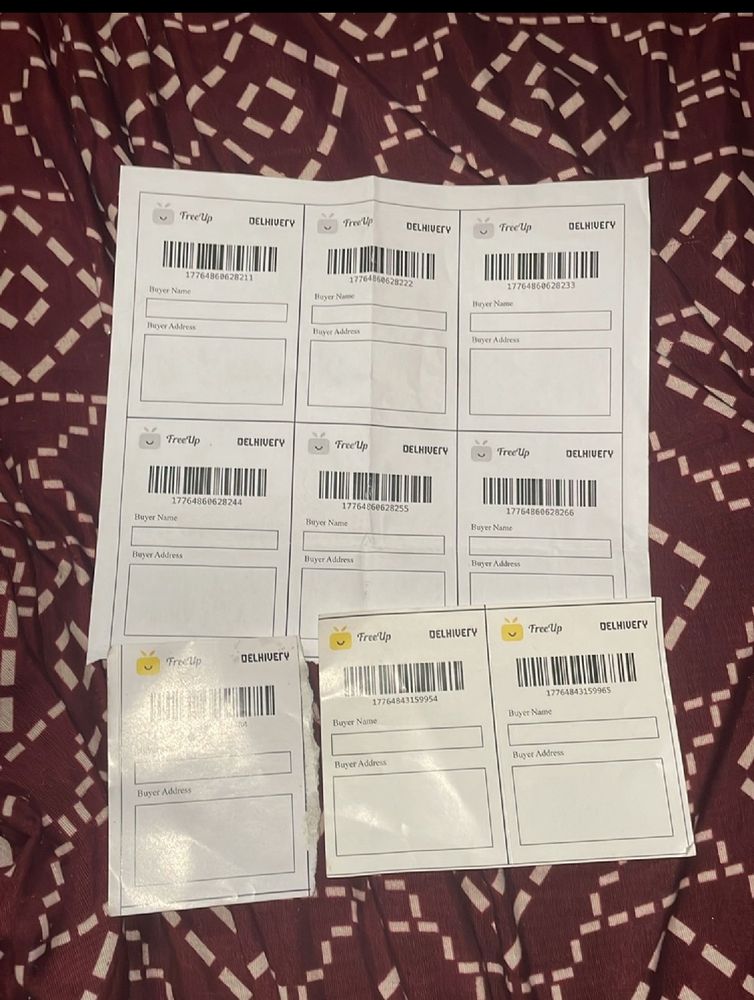 shipping label