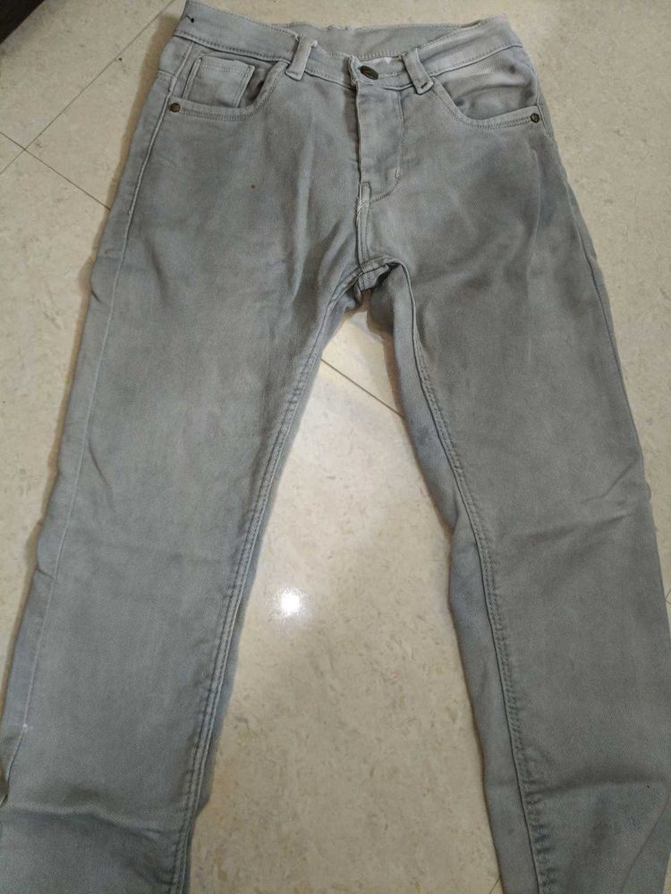 Gray Denim Jeans