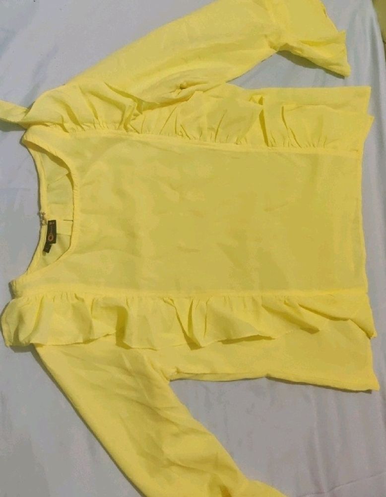 yellow stylish Top