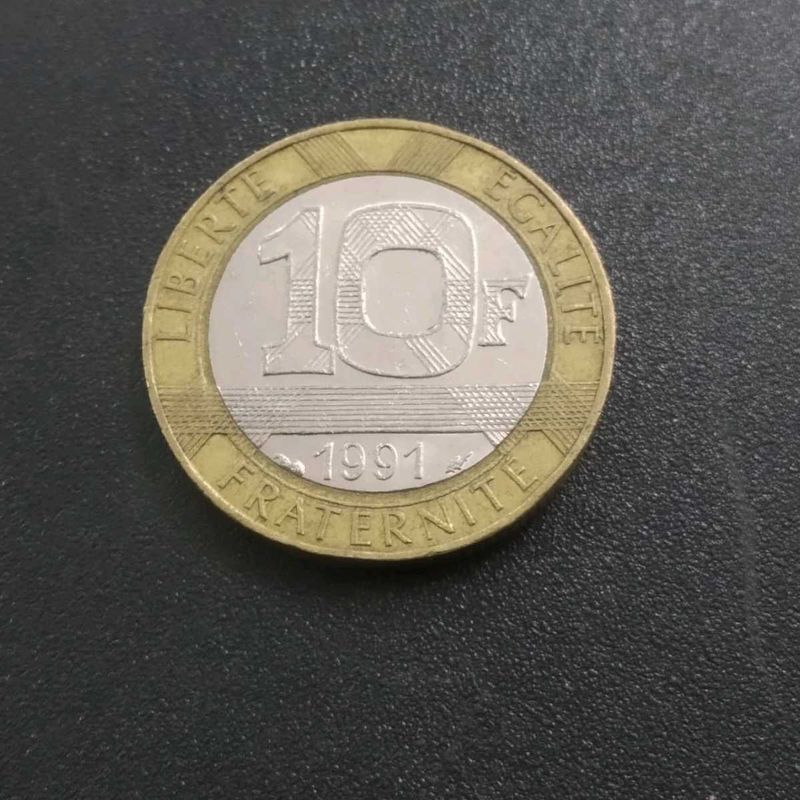 France Bimetallic Coin 1991