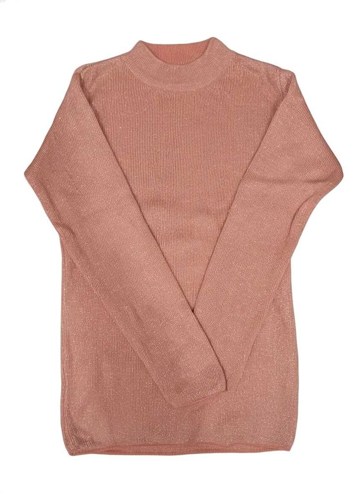 Sparkly Knit mock neck Top