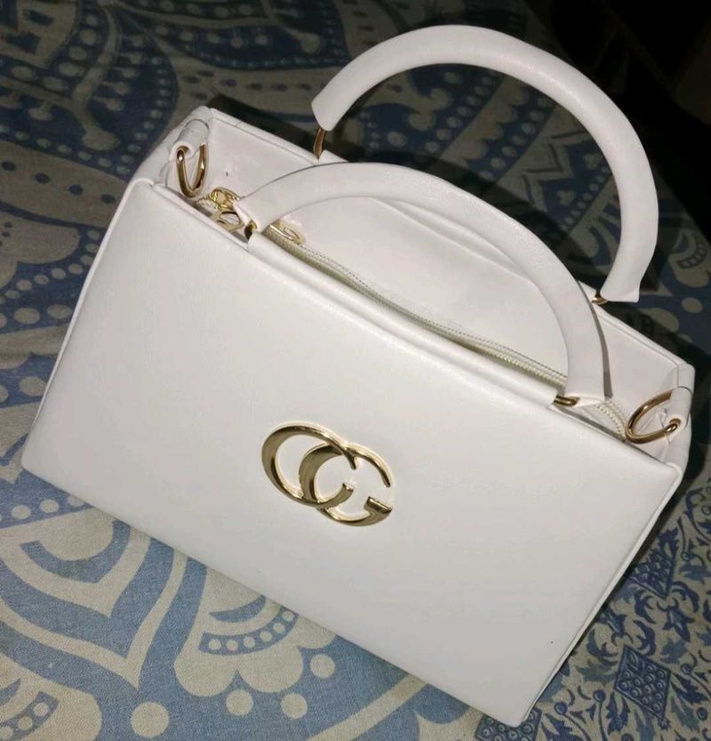 White Fashion Handbag