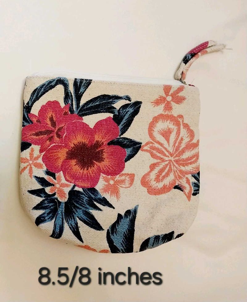 Floral Print Pouch