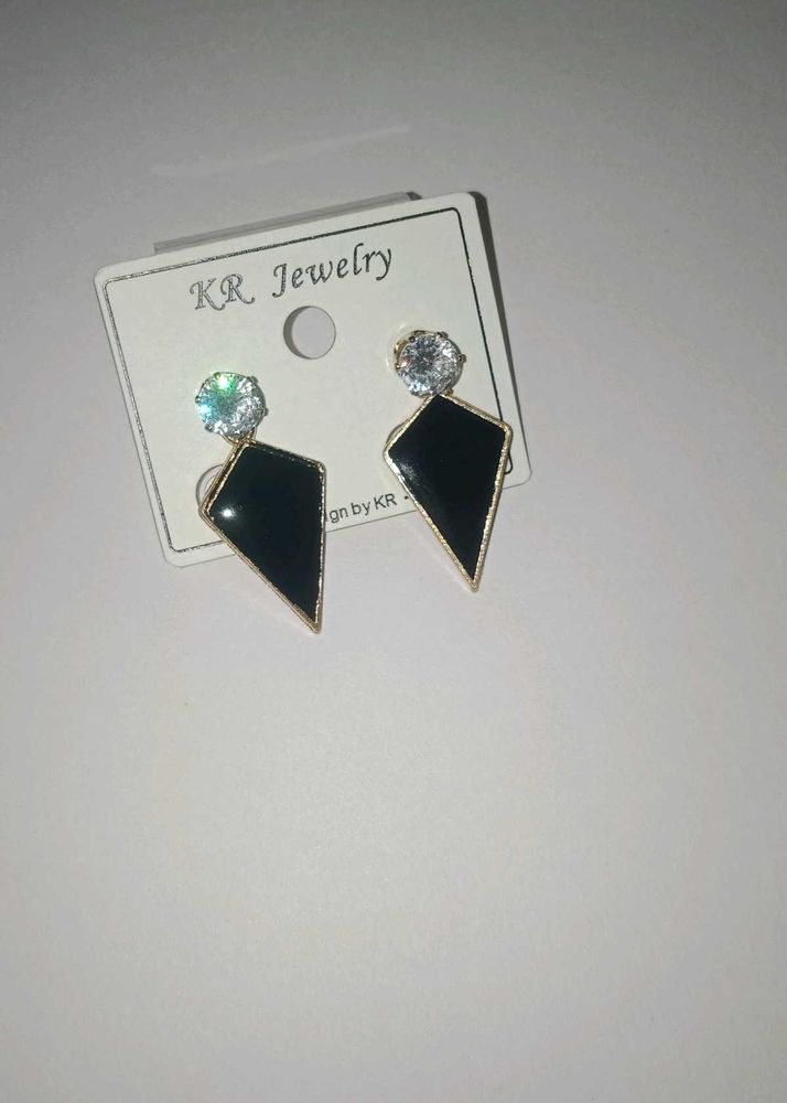 Geometric Drop Korean Earrings