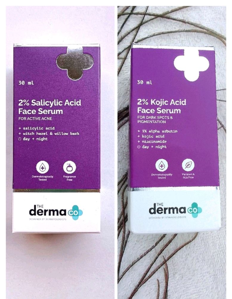 Combo The Derma Co 2% Salicylic &amp; Kojic Acid Serum