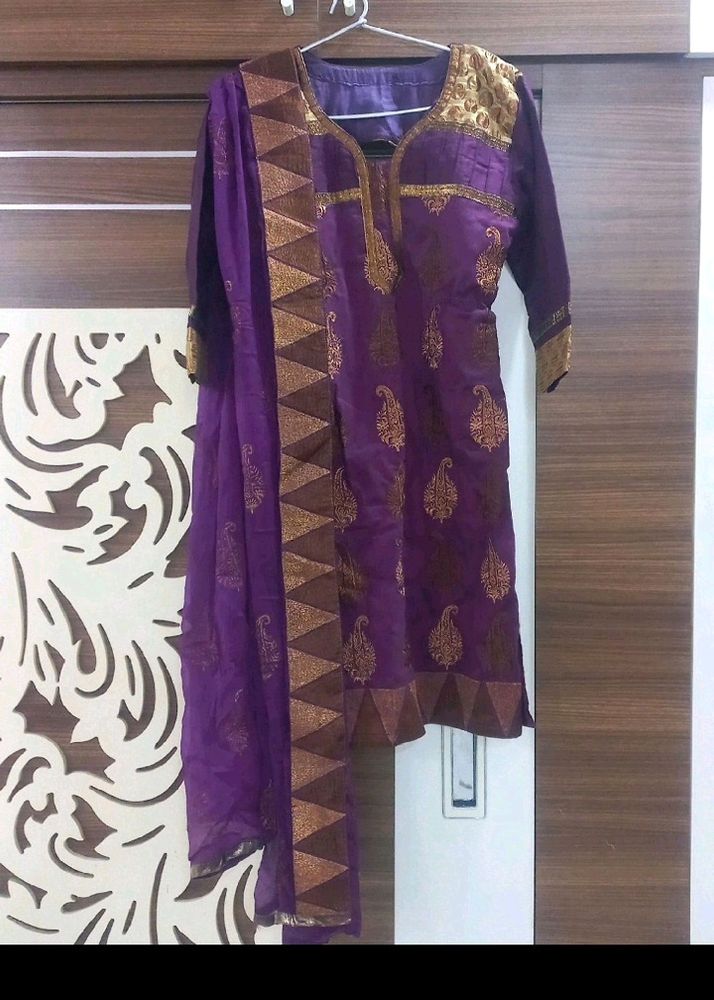 Purple Heavy Salvar Suit Sale