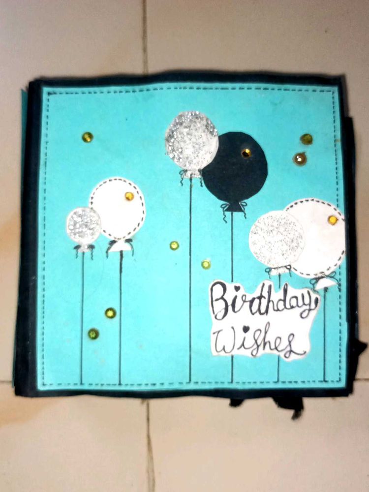 Handmade Birthday Wishes Scrapbook