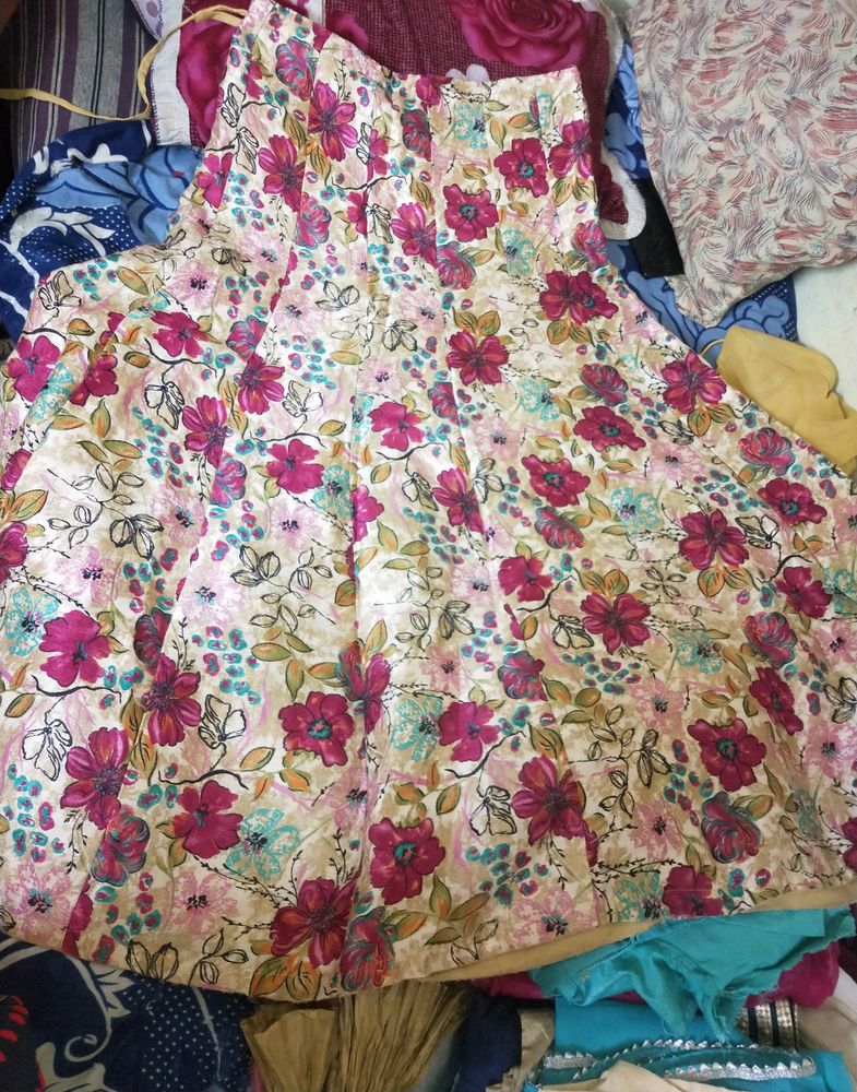 Multi Colour Indo Western Skirt
