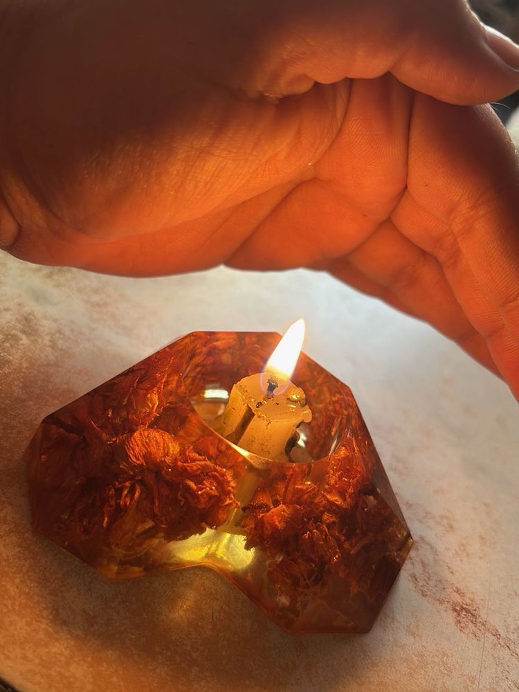 unique raisin candle holder