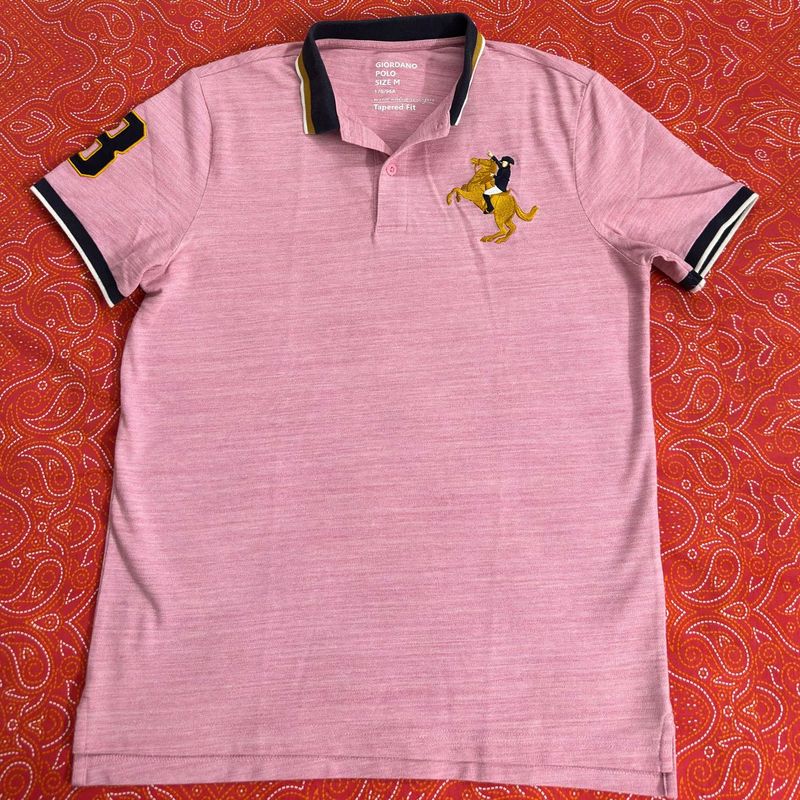 Giordano Pink Polo T-Shirt - Size M