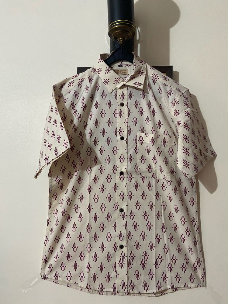 Handloom Printed Shirt
