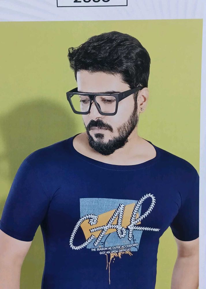Printed Blue T-Shirt