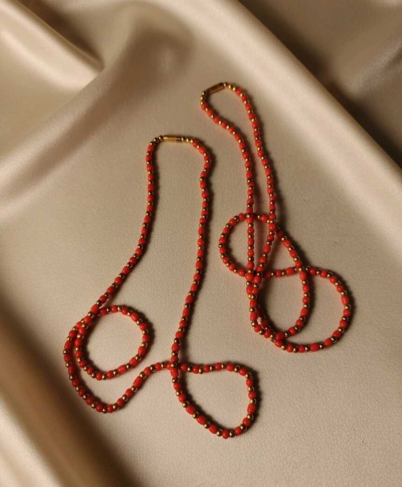 Red Beaded Necklace