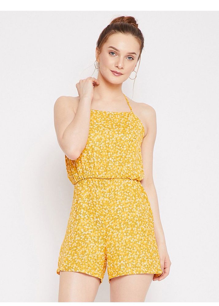 Floral Halter Romper