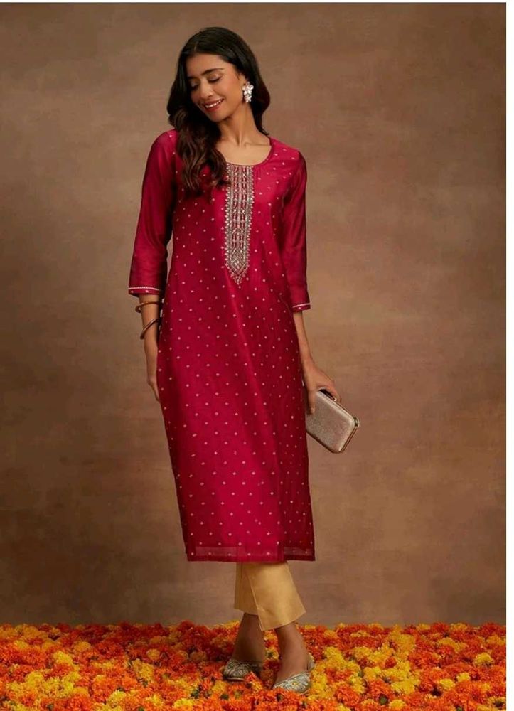 Libas Chanderi Silk Kurti💥💥