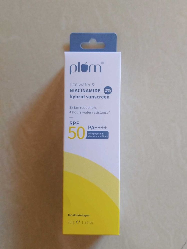 Plum Rice Water Sunscreen SPF 50