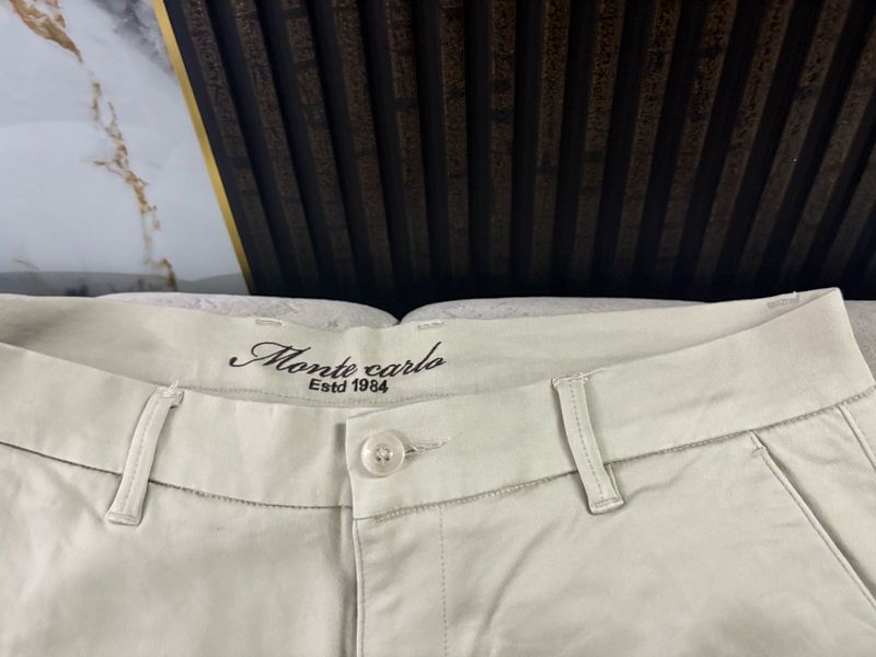 Beige Green Trouser