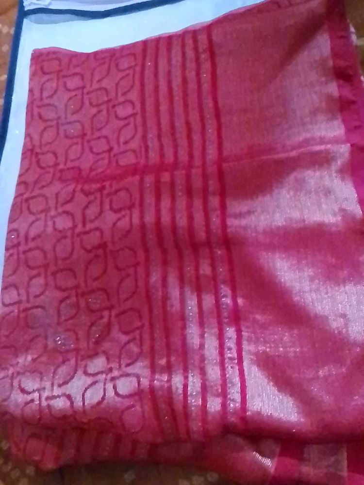Elegant Pink Saree