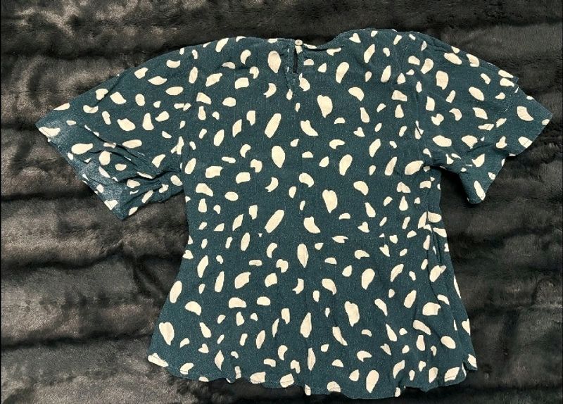 Dark Green Waist Top