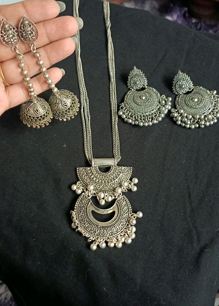 Oxidised Jewellery Set