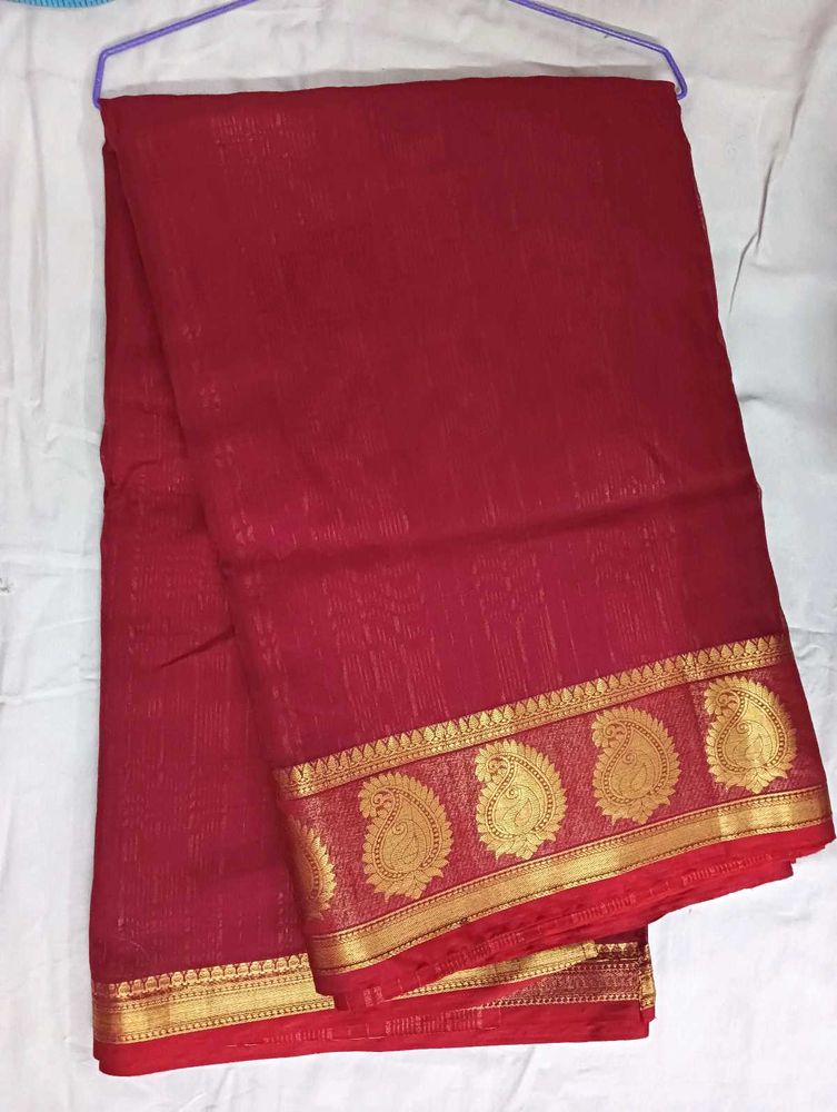 Elegant Red Saree