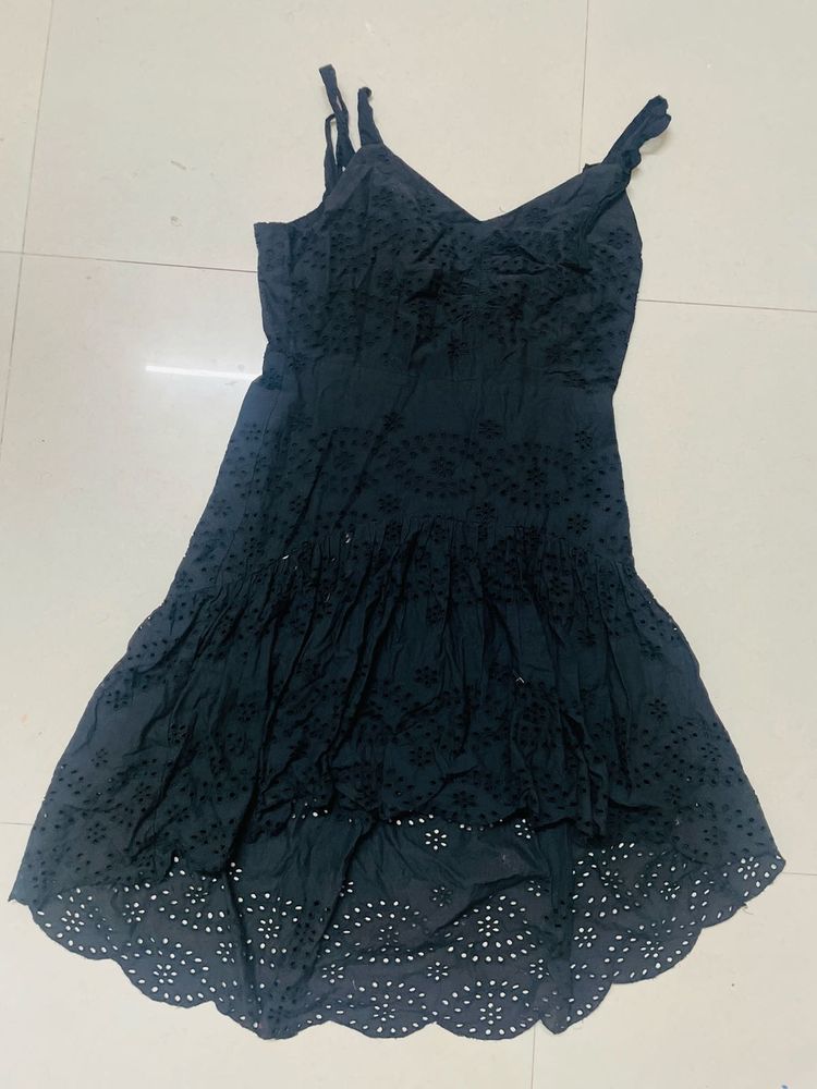 black beachwear dress