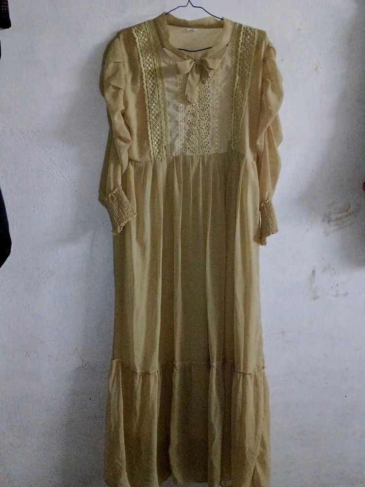 Elegant Sheer Maxi Dress